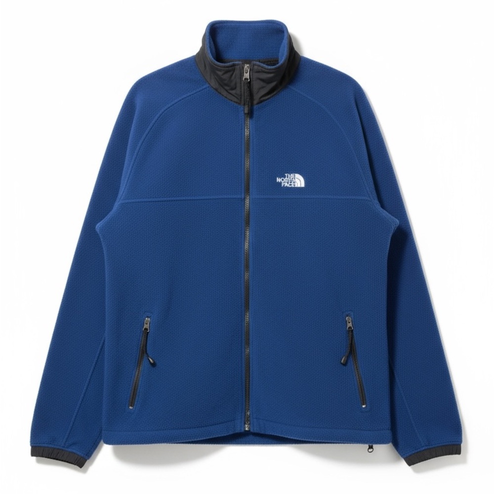 The North Face Men's Fleece Jacket in Blue and Black